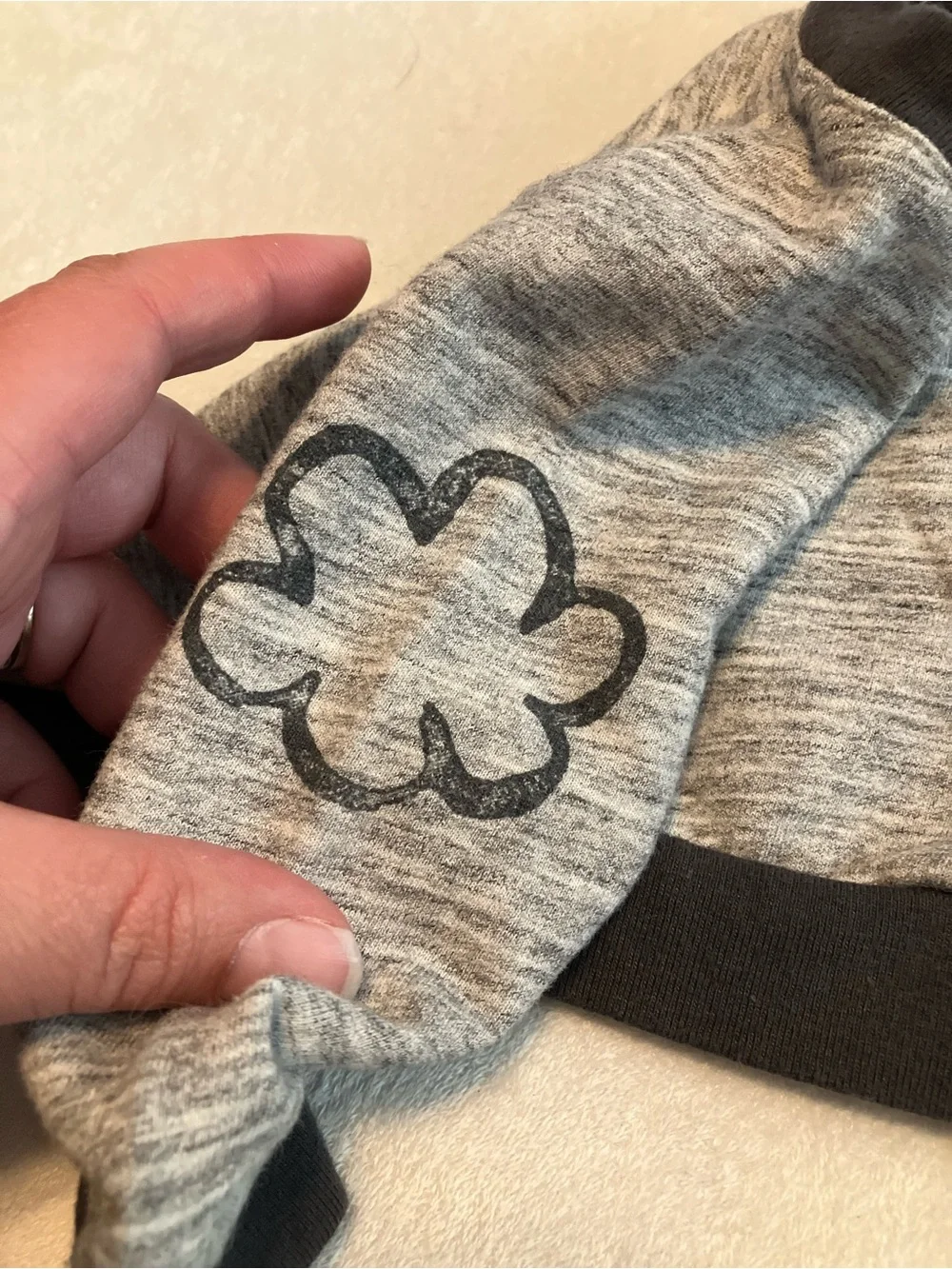 Cat & Jack Gray and Black Baby Sweatshirt Set